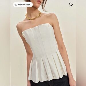 NWT Reformation Ashlyn Strapless Top
